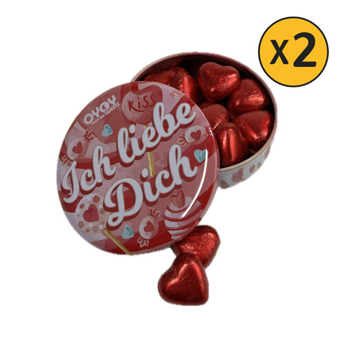 OYOY Ich liebe Dich 레드 하트 초콜릿 박스 200g x 2개 발렌타인 초콜릿선물